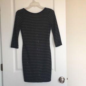Black and grey Express dress